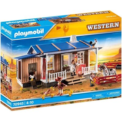 Playmobil Western Farm - Spielset mit Figuren & Pferd Playmobil Western Farm - Spielset mit Figuren & Pferd
