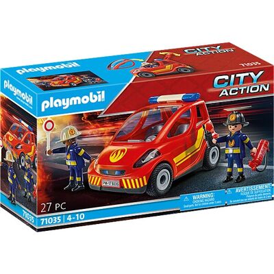Playmobil City Life 71035 zestaw do zabawy - Mały samochód strażacki Playmobil City Life 71035 zestaw do zabawy - Mały samochód strażacki