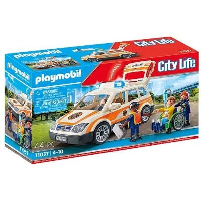 Playmobil 71037 Voiture d'urgence - Set de jeu City Life - Publicité Playmobil 71037 Voiture d'urgence - Set de jeu City Life - Publicité