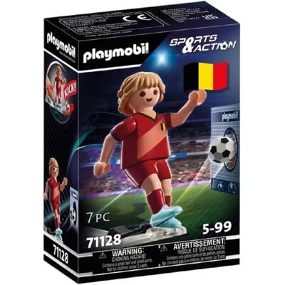 Playmobil Belgischer Fußballspieler - Realistisches Action-Spielzeug Playmobil Belgischer Fußballspieler - Realistisches Action-Spielzeug