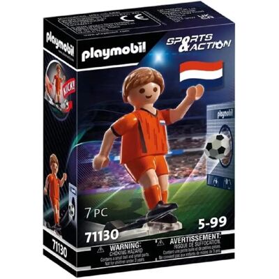 Playmobil Jogador de Futebol Holandês - Multicolorido - Jogador de futebol Playmobil Jogador de Futebol Holandês - Multicolorido - Jogador de futebol