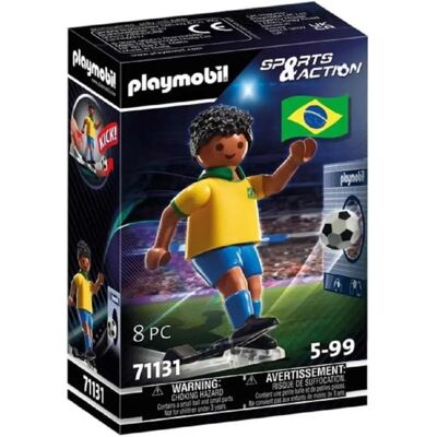 Playmobil Joueur de Football Brésil - Sport & Action 71131 Playmobil Joueur de Football Brésil - Sport & Action 71131
