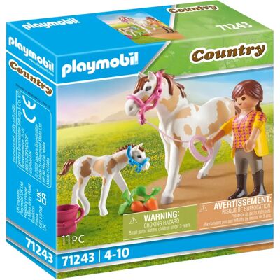 Playmobil Cavalo com Potro - Figura de Brinquedo 71243 Playmobil Cavalo com Potro - Figura de Brinquedo 71243