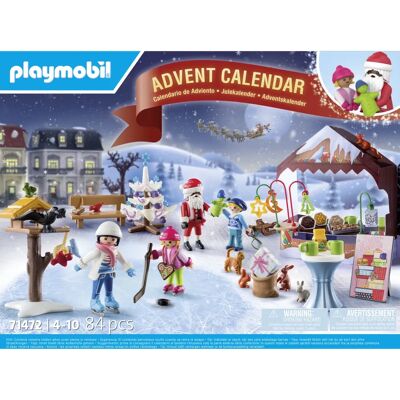 Playmobil 71472 Conjunto de Brinquedos - Calendário do Advento - Mercado de Natal - 84 peças Playmobil 71472 Conjunto de Brinquedos - Calendário do Advento - Mercado de Natal - 84 peças