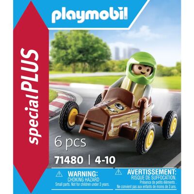 Playmobil 71480 Barn Med Go-Kart - Barnleksfigur Playmobil 71480 Barn Med Go-Kart - Barnleksfigur