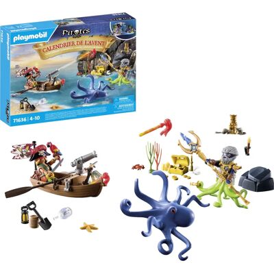 Calendário do Advento dos Piratas Playmobil - Conjunto de Brinquedos Calendário do Advento dos Piratas Playmobil - Conjunto de Brinquedos