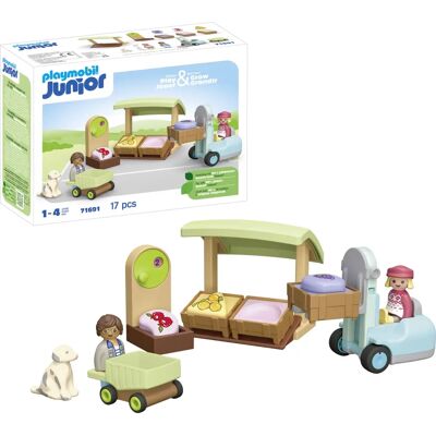 Playmobil JUNIOR - Ökologischer Marktstand & Gabelstapler (71691) Playmobil JUNIOR - Ökologischer Marktstand & Gabelstapler (71691)