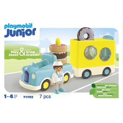Playmobil JUNIOR - Τρελό φορτηγό ντόνατ με δυνατότητα στοίβαξης και ταξινόμησης (71702) Playmobil JUNIOR - Τρελό φορτηγό ντόνατ με δυνατότητα στοίβαξης και ταξινόμησης (71702)