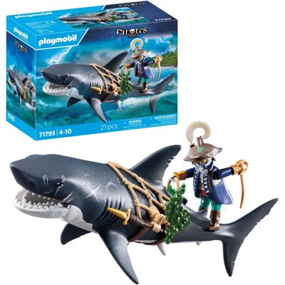 Playmobil 71793 Pirate with Giant Shark - Playset Playmobil 71793 Pirate with Giant Shark - Playset