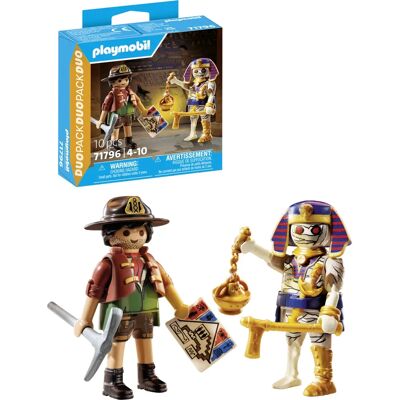 Playmobil 71796 Pack Duo Caçador de Tesouros e Múmia - Conjunto de Brinquedos Playmobil 71796 Pack Duo Caçador de Tesouros e Múmia - Conjunto de Brinquedos