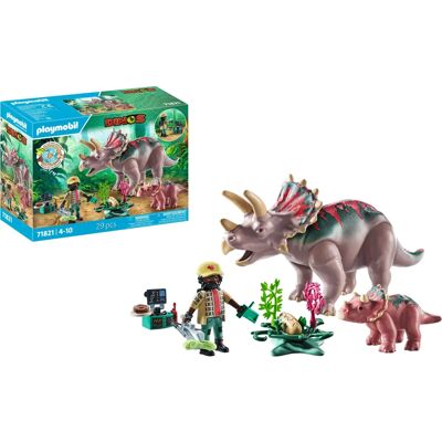 Playmobil Triceratops Family - Dinosaur Toy Playset Playmobil Triceratops Family - Dinosaur Toy Playset