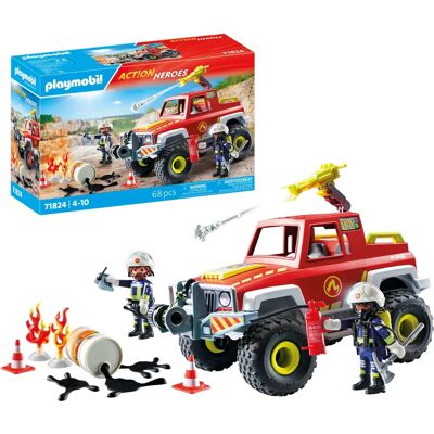 Playmobil Playmobil 71824 Samochód strażacki 4x4 - Pożar i Ratunek Playmobil Playmobil 71824 Samochód strażacki 4x4 - Pożar i Ratunek