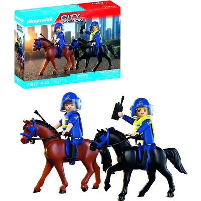 Playmobil 71877 City Action Children's Toy Figure - Police on Horseback Playmobil 71877 City Action Children's Toy Figure - Police on Horseback