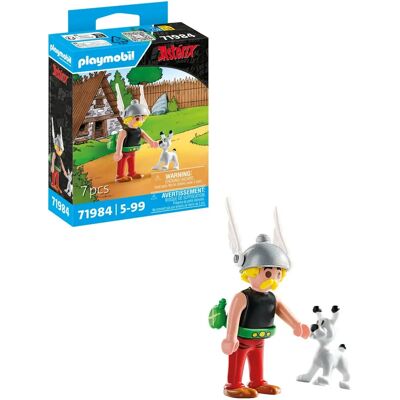 Figuras de Astérix e Idéfix - Conjunto Colecionável Figuras de Astérix e Idéfix - Conjunto Colecionável