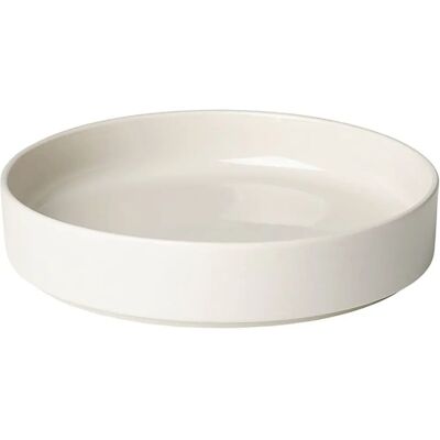 Blomus PILAR Dybt tallerken - Keramik, 20cm, Hvid Blomus PILAR Dybt tallerken - Keramik, 20cm, Hvid