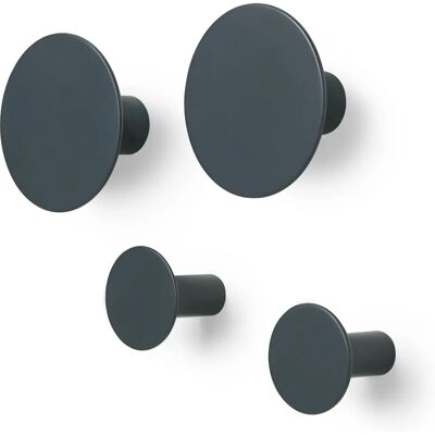 Blomus PONTO Wall Hooks Set of 4 - Gunmetal Blomus PONTO Wall Hooks Set of 4 - Gunmetal