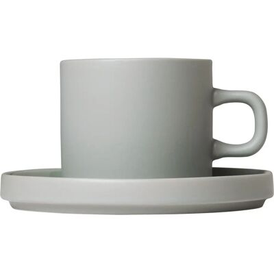 Blomus PILAR 2er Set Graue Keramik Kaffetassen - Kaffee Typ Blomus PILAR 2er Set Graue Keramik Kaffetassen - Kaffee Typ