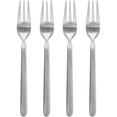 Blomus Stella Kakegafler Sett av 4 - Sølv - Rustfritt stål - 15,5 cm Blomus Stella Kakegafler Sett av 4 - Sølv - Rustfritt stål - 15,5 cm