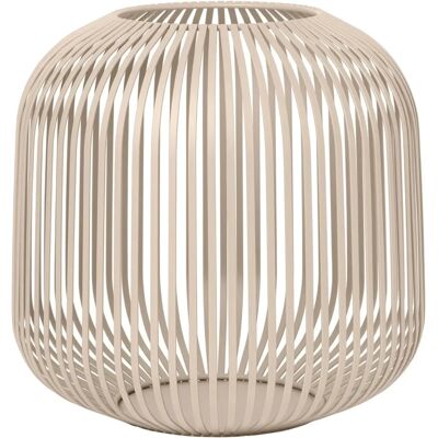 Blomus Lito Beige Indoor Lantern - Modern Candle Light Blomus Lito Beige Indoor Lantern - Modern Candle Light