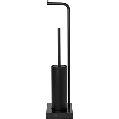 Blomus Modo Držák toaletního papíru a štětka - Černá - 66cm Blomus Modo Držák toaletního papíru a štětka - Černá - 66cm