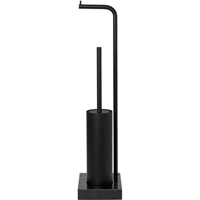 Blomus Modo Držák toaletního papíru a štětka - Černá - 66cm Blomus Modo Držák toaletního papíru a štětka - Černá - 66cm
