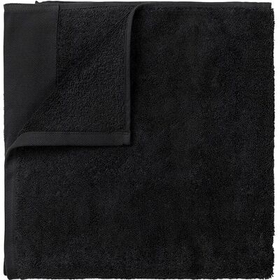 Blomus Riva Gästhandduk - 2er Set, Schwarz - Badetuch Blomus Riva Gästhandduk - 2er Set, Schwarz - Badetuch