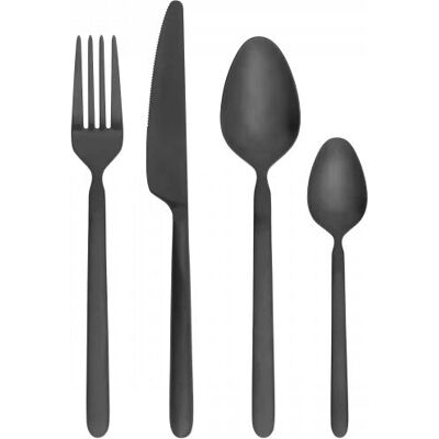 Blomus Stella Cutlery Set 16 pcs - Black Blomus Stella Cutlery Set 16 pcs - Black