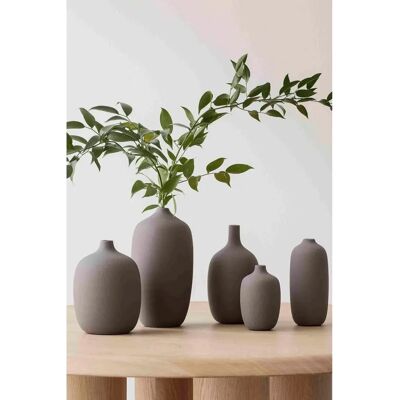 Blomus Ceola 25 cm Vase - Grå - Organisk inspirert design Blomus Ceola 25 cm Vase - Grå - Organisk inspirert design