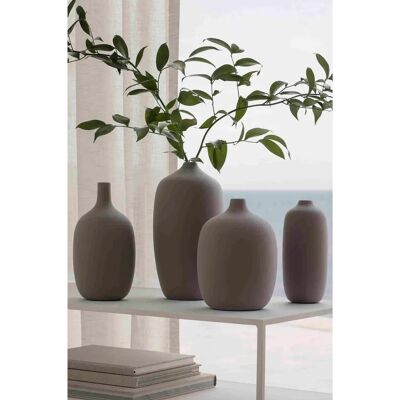 Blomus Ceola Vase - Grå - Organisk japansk-inspirert design - 18,5cm Blomus Ceola Vase - Grå - Organisk japansk-inspirert design - 18,5cm