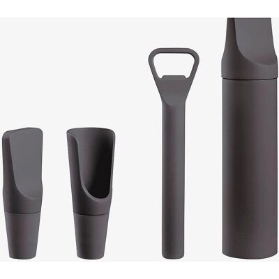 Blomus - Zestaw akcesoriów do wina - 4 sztuki, Szary, Unisex Blomus - Zestaw akcesoriów do wina - 4 sztuki, Szary, Unisex
