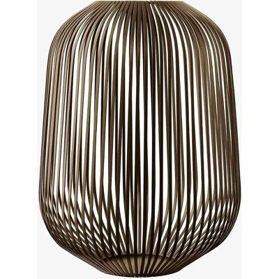 Blomus Lito Large Indoor Lantern - 45cm, Brown, Modern Rustic Style Blomus Lito Large Indoor Lantern - 45cm, Brown, Modern Rustic Style