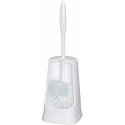 Suporte de escova de vaso sanitário WENKO branco - Design clássico Suporte de escova de vaso sanitário WENKO branco - Design clássico