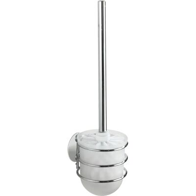 Set toaletă Wenko Turbo-Loc - Suport perie WC montat pe perete din oțel cromat Set toaletă Wenko Turbo-Loc - Suport perie WC montat pe perete din oțel cromat