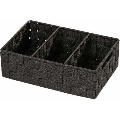 WENKO Modell - 2-teilige schwarze Badezimmerorganizer-Set - Badezimmerzubehör WENKO Modell - 2-teilige schwarze Badezimmerorganizer-Set - Badezimmerzubehör