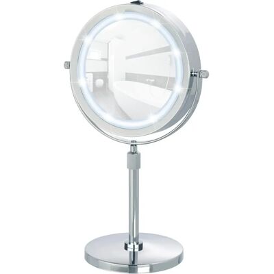 WENKO Lumi Kosmetikspiegel - 5-fach Vergrößerung, Höhenverstellbar, 21cm WENKO Lumi Kosmetikspiegel - 5-fach Vergrößerung, Höhenverstellbar, 21cm