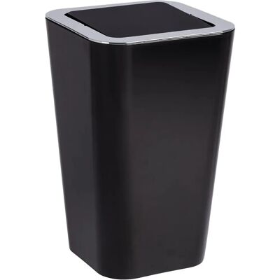 WENKO Candy Mülleimer - 6L, Schwarz, Schwingdeckel - Bad WENKO Candy Mülleimer - 6L, Schwarz, Schwingdeckel - Bad