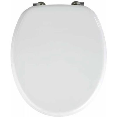 WENKO Assento de WC MDF Branco - Ajuste Universal WENKO Assento de WC MDF Branco - Ajuste Universal