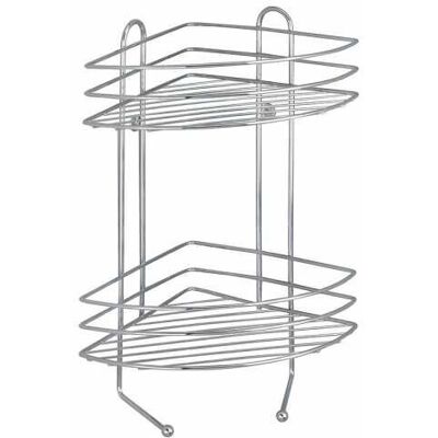 WENKO - Etagère d’angle Exclusiv - Chrome - 2 niveaux - étagère d’angle WENKO - Etagère d’angle Exclusiv - Chrome - 2 niveaux - étagère d’angle