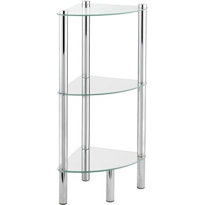 Mensola bagno WENKO Yago - Trasparente, 3 livelli, Acciaio inossidabile Mensola bagno WENKO Yago - Trasparente, 3 livelli, Acciaio inossidabile