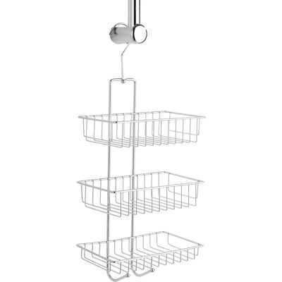 Wenko Steel Bathroom Wall Shelf - 3 Tier Shower Rack Wenko Steel Bathroom Wall Shelf - 3 Tier Shower Rack