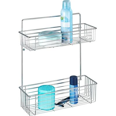 Estantería de Pared WENKO Avesta - Acero inoxidable, 2 niveles Estantería de Pared WENKO Avesta - Acero inoxidable, 2 niveles
