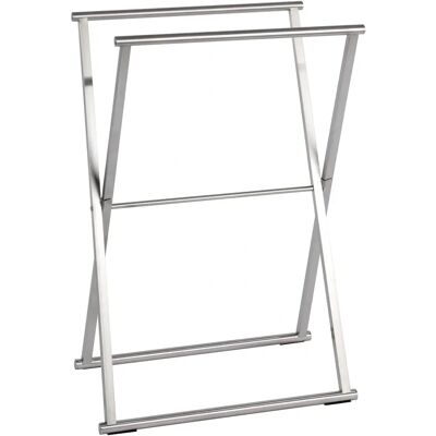 WENKO Lava Silver Foldable Towel Rack - Towel Rack WENKO Lava Silver Foldable Towel Rack - Towel Rack