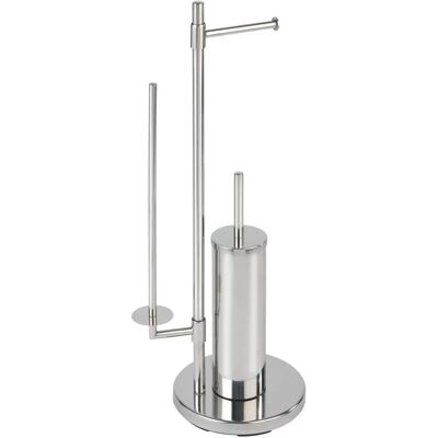 WENKO Stainless Steel Toilet Set - Modern Bathroom Accessory WENKO Stainless Steel Toilet Set - Modern Bathroom Accessory