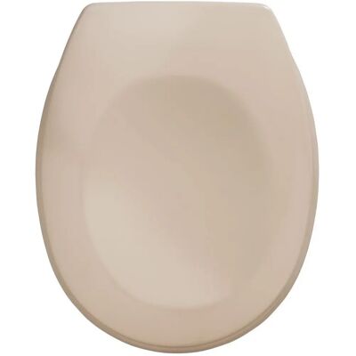 WENKO Bergamo Toilet Seat - Antibacterial Duroplast - Beige WENKO Bergamo Toilet Seat - Antibacterial Duroplast - Beige