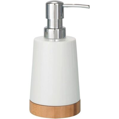 WENKO Dispenser di sapone - Ceramica, Bambù, 290ml - Dispenser di sapone WENKO Dispenser di sapone - Ceramica, Bambù, 290ml - Dispenser di sapone