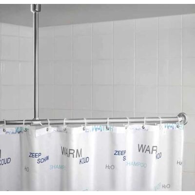 Supporto per tenda doccia WENKO 19212100 - Accessorio doccia cromato Supporto per tenda doccia WENKO 19212100 - Accessorio doccia cromato