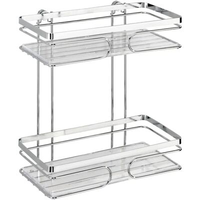Mensola a Parete Wenko Premium - Acciaio Inox 2 Livelli Mensola a Parete Wenko Premium - Acciaio Inox 2 Livelli