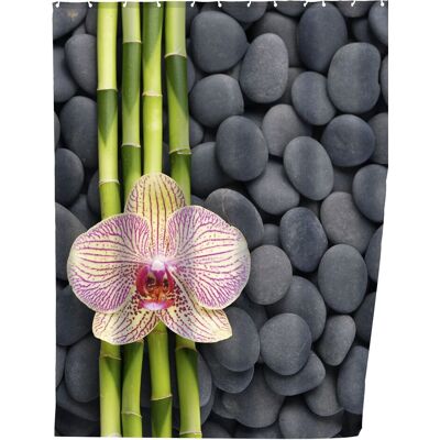 WENKO - Polyester Multicolor Spa Duschvorhang - Duschtyp WENKO - Polyester Multicolor Spa Duschvorhang - Duschtyp