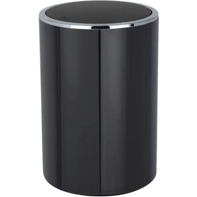 Bidone Inca di Wenko - 5L, Nero, Coperchio a bilico, Bagno e Casa Bidone Inca di Wenko - 5L, Nero, Coperchio a bilico, Bagno e Casa