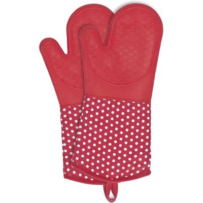 WENKO Set Guanti da Forno - Resistente al Calore in Silicone e Cotone WENKO Set Guanti da Forno - Resistente al Calore in Silicone e Cotone